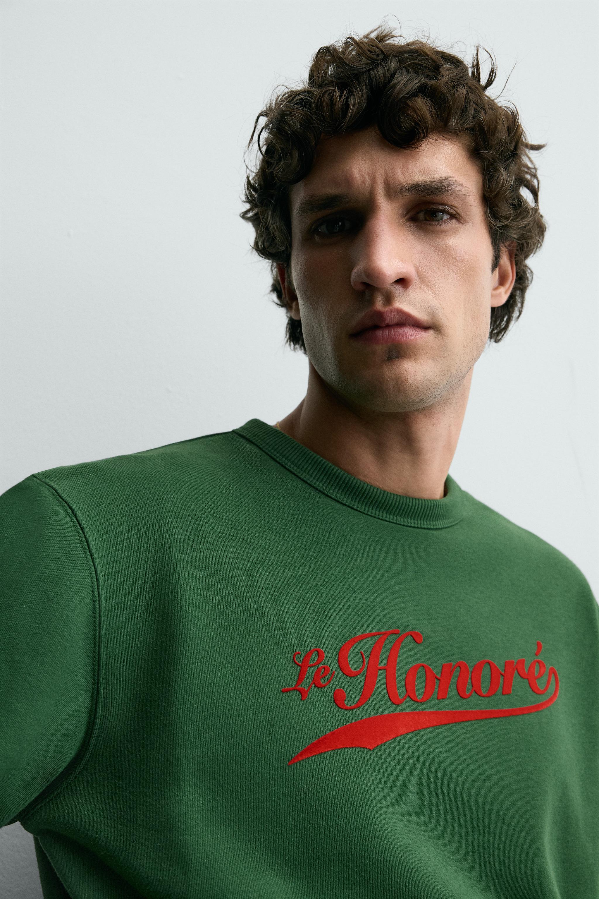 COMBINATION PRINT SWEATSHIRT